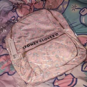 Stoney Clover Lane Pink Heart Backpack